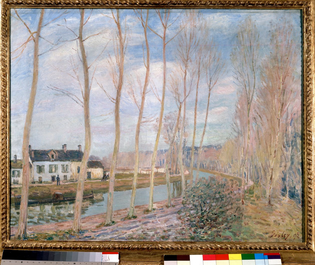The Loing Canal Maleri af Alfred Sisley (1839-1899) 1892 Søn. 0,73x0,93 m Paris, Orsay Museum af Alfred Sisley