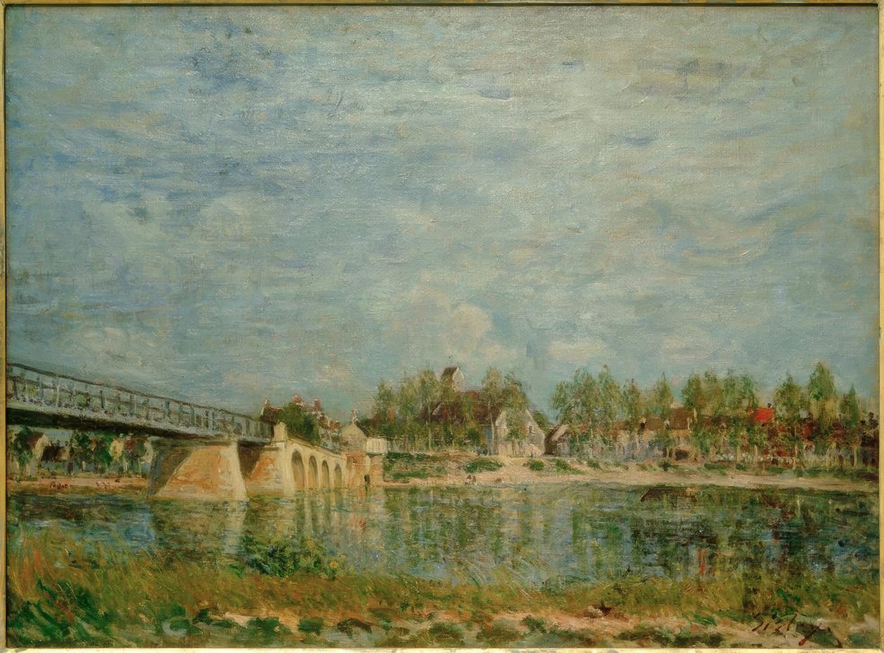 Broen i Saint-Mammès af Alfred Sisley