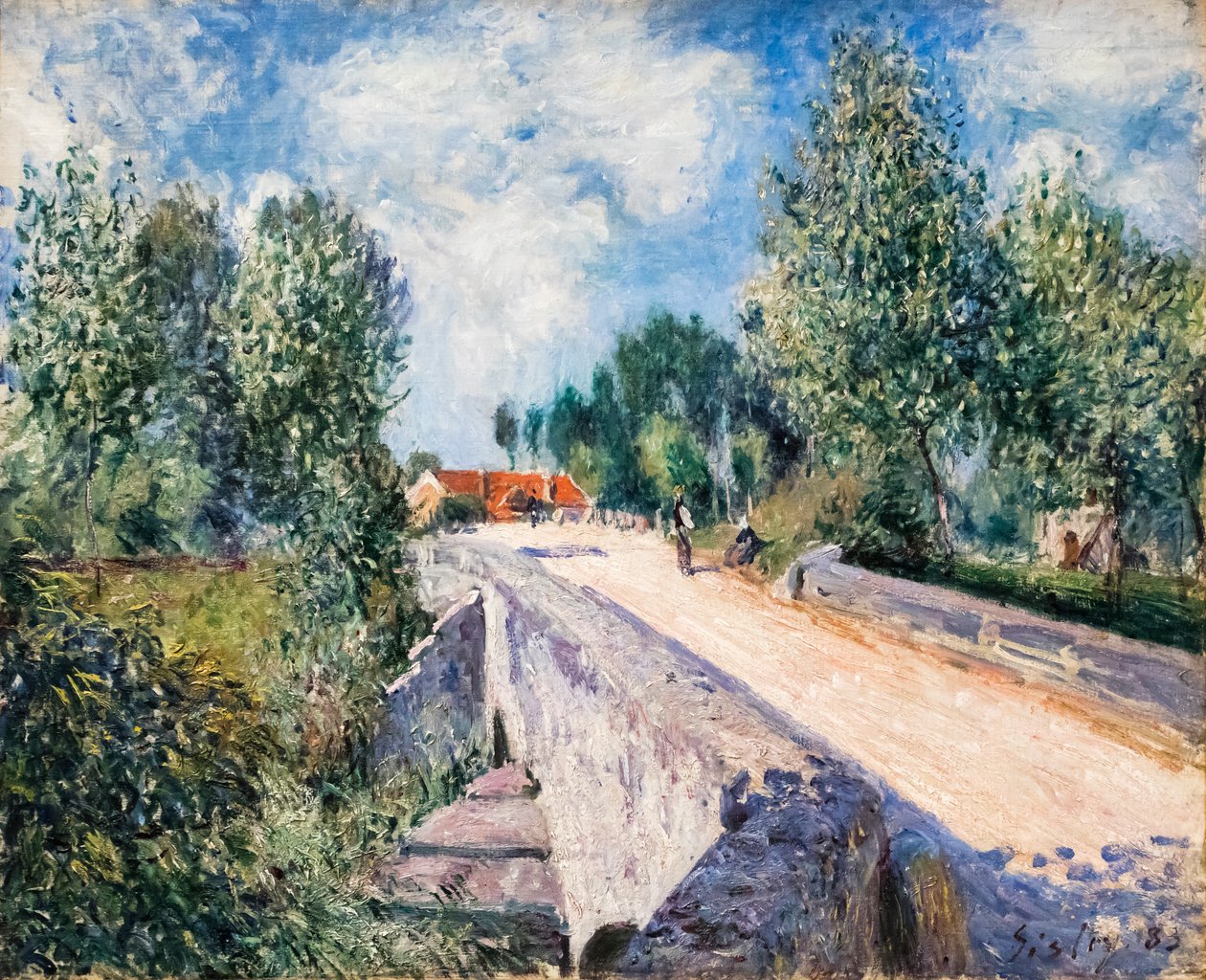 Lille bro nær Moret af Alfred Sisley