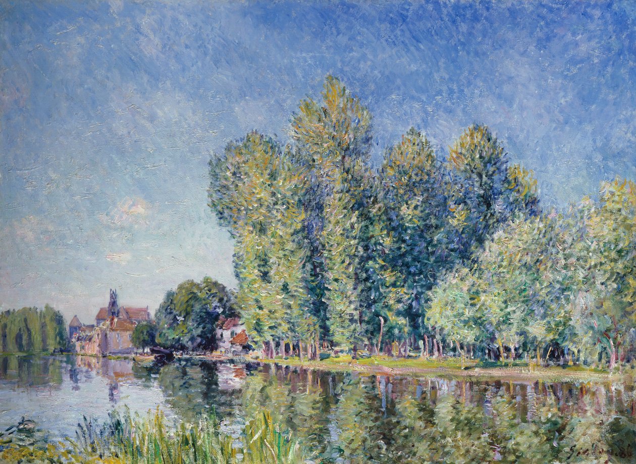 Loing på Moret af Alfred Sisley