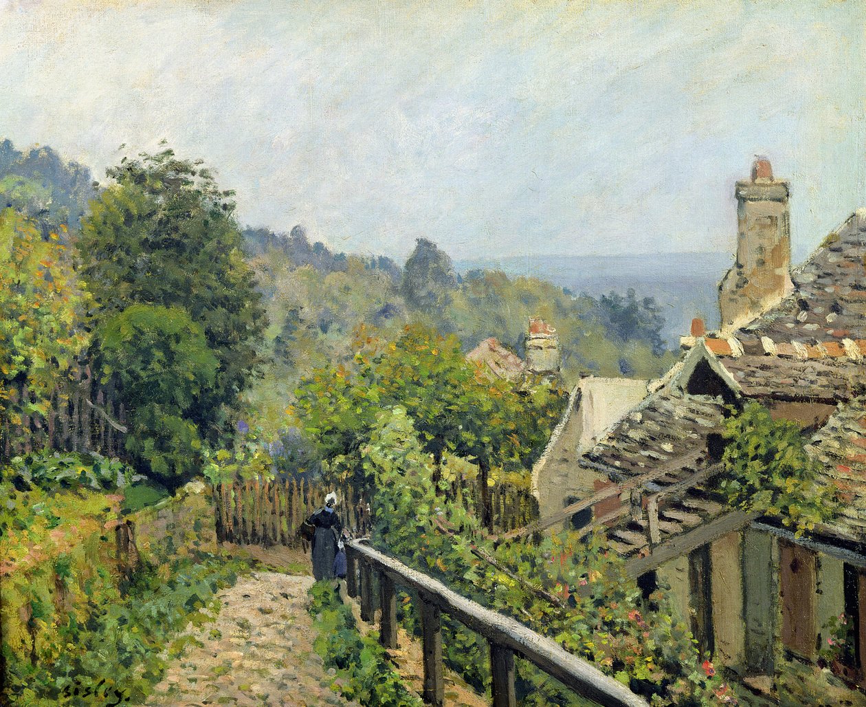 Louveciennes eller The Heights at Marly, 1873 af Alfred Sisley