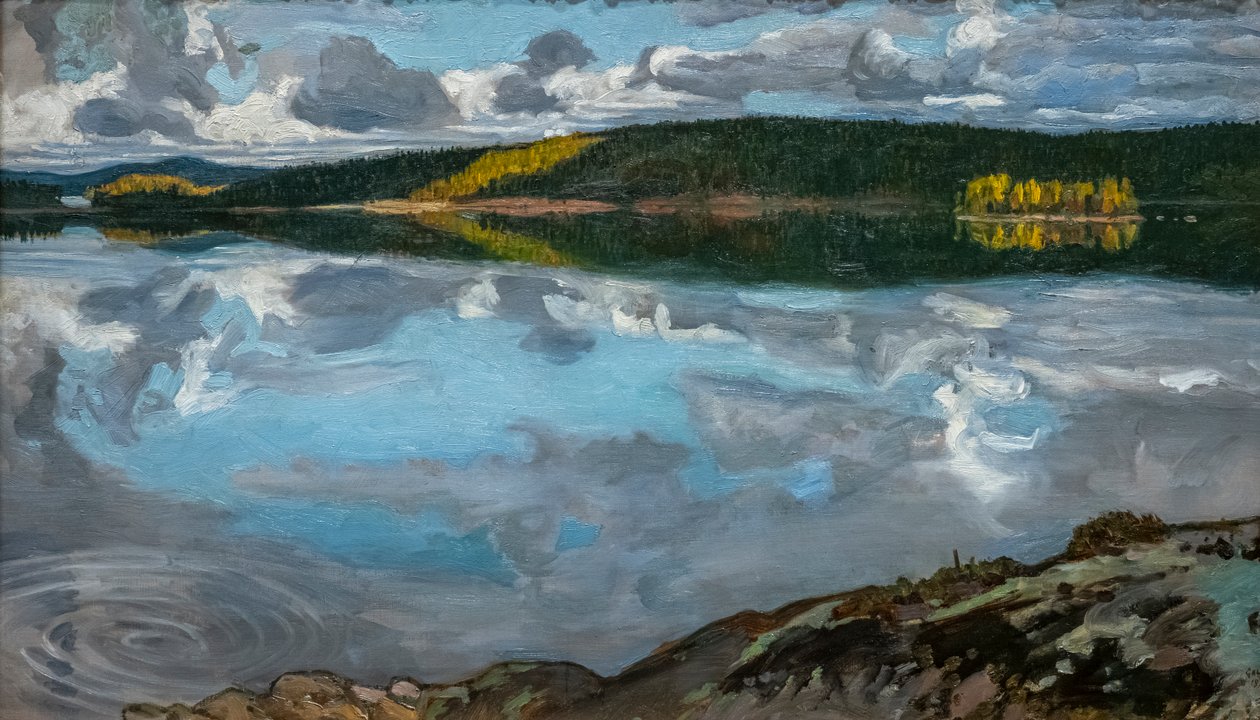 Flodbredder ved Saint-Mammès af Alfred Sisley