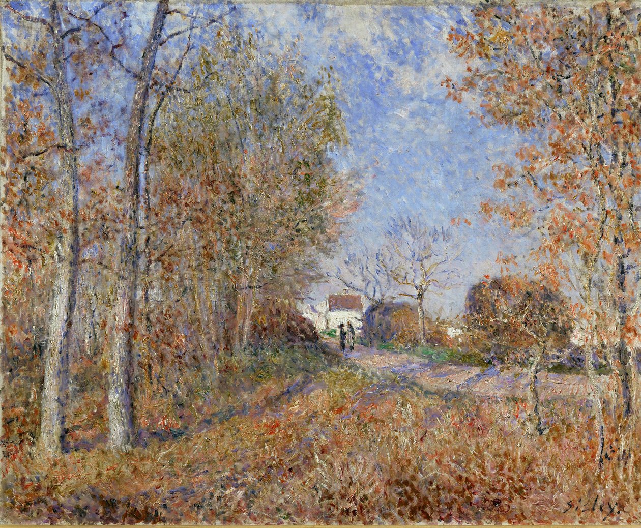 Vej ved skovbrynet af Alfred Sisley
