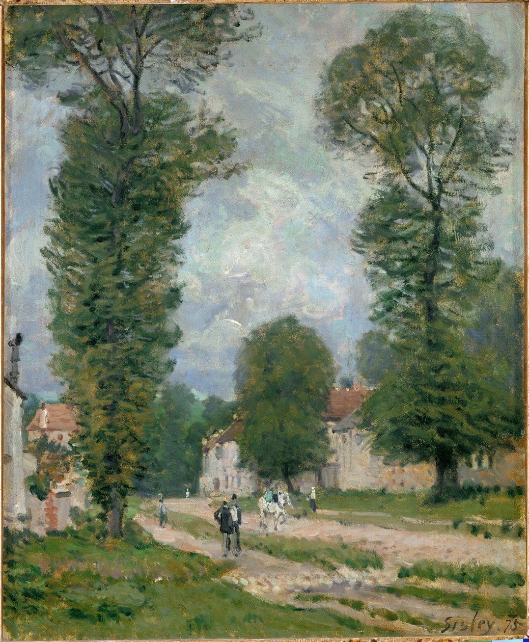 Vejen til Versailles af Alfred Sisley