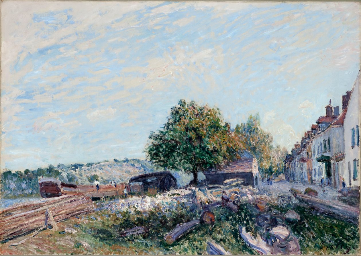 Saint-Mammès. Morgen, 1884 af Alfred Sisley