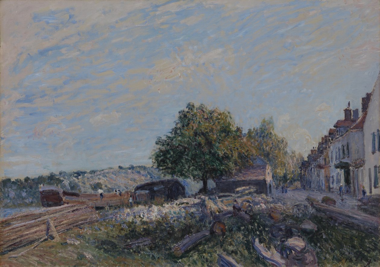 Saint Mammès – Om morgenen af Alfred Sisley