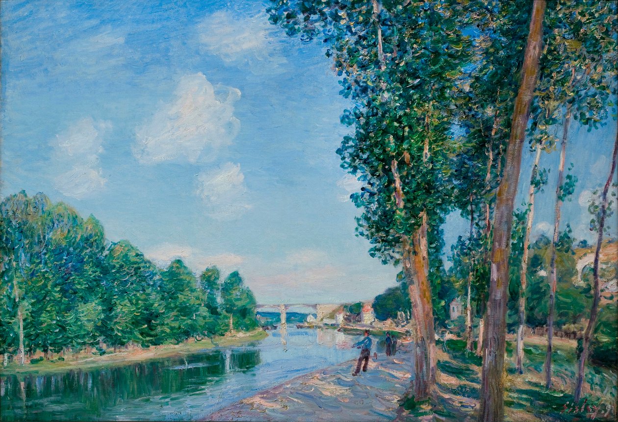 Saint Mother, Sun of June - Maleri af Alfred Sisley (1839-1899) af Alfred Sisley