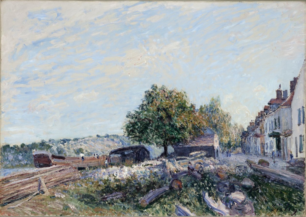 Saint Mammès-morgen af Alfred Sisley