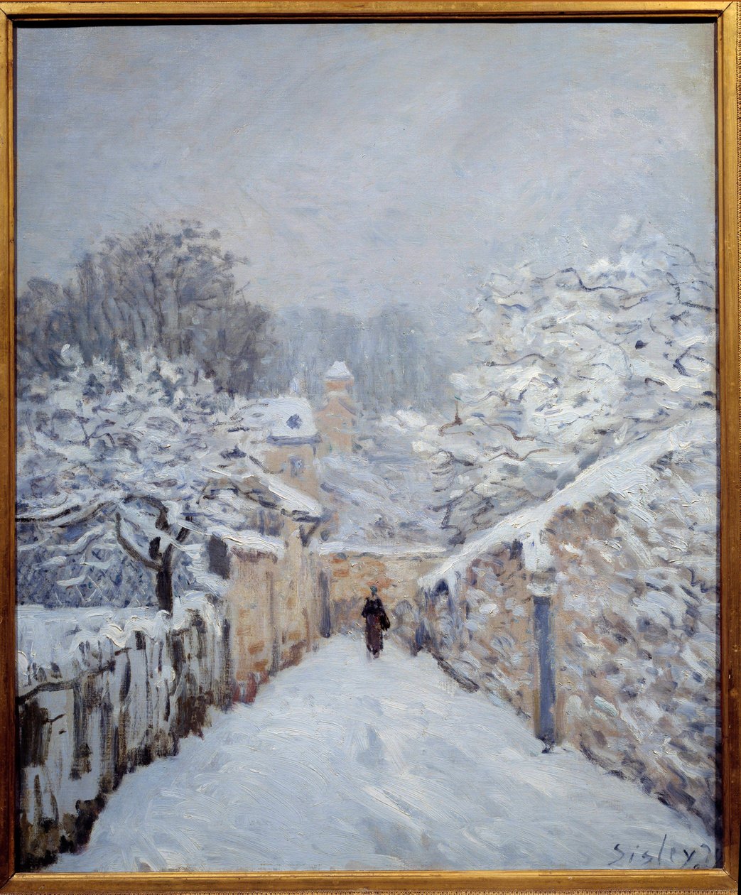 Lunta Louveciennesissä af Alfred Sisley