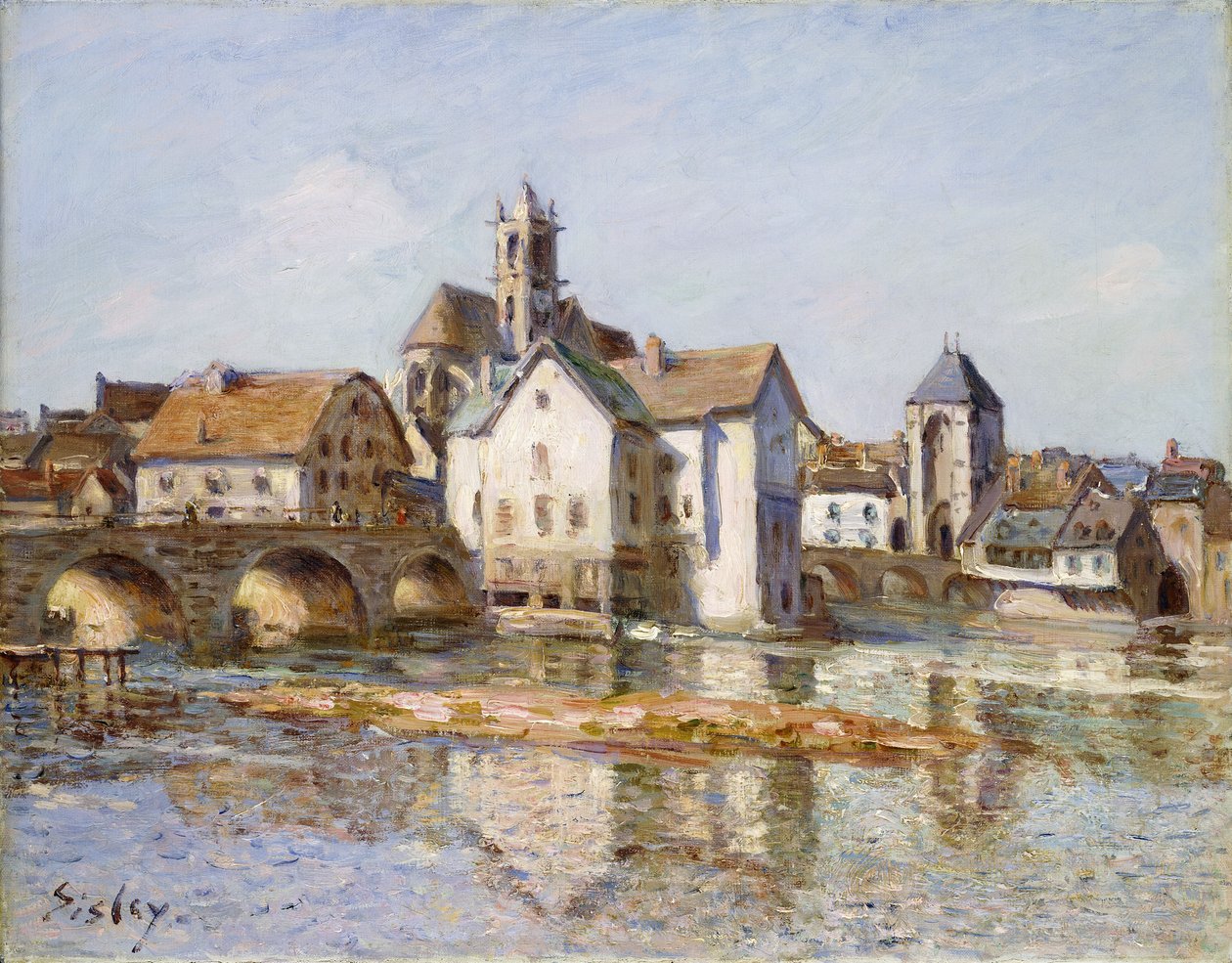 Broen ved Moret, 1892 af Alfred Sisley