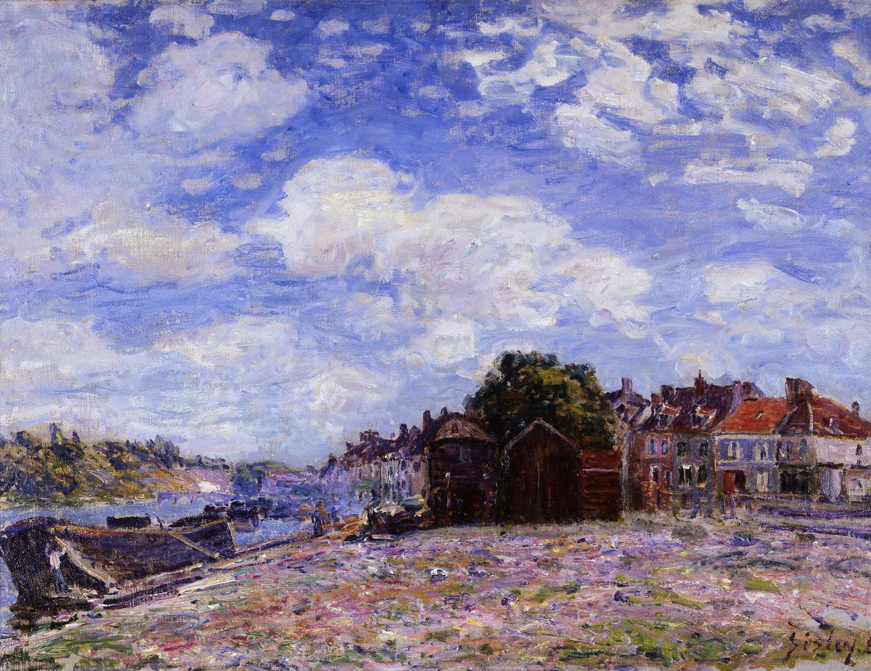 The Loing ved Saint-Mammès af Alfred Sisley