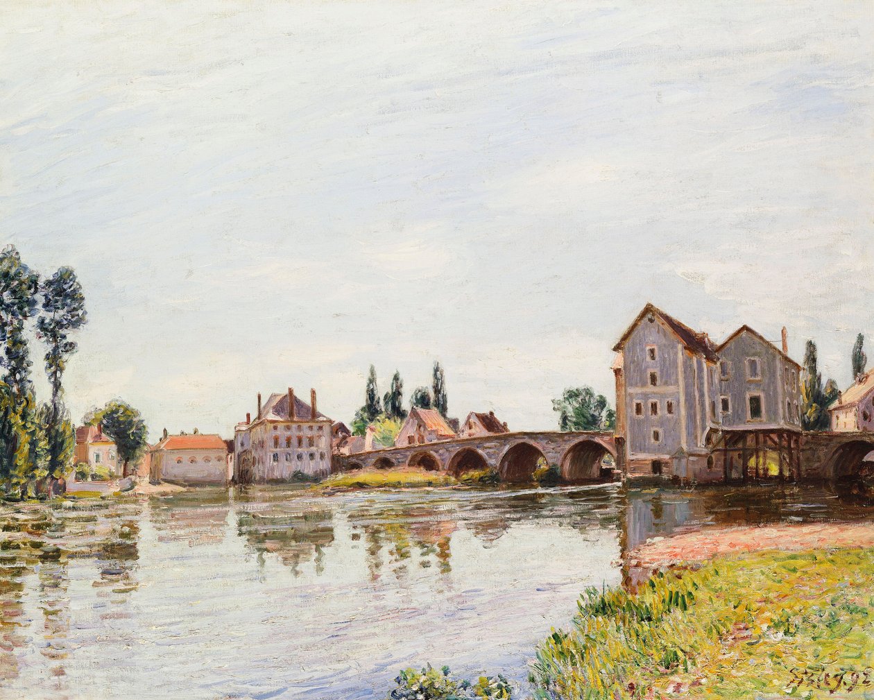 Loing under Pont de Moret, 1892 af Alfred Sisley