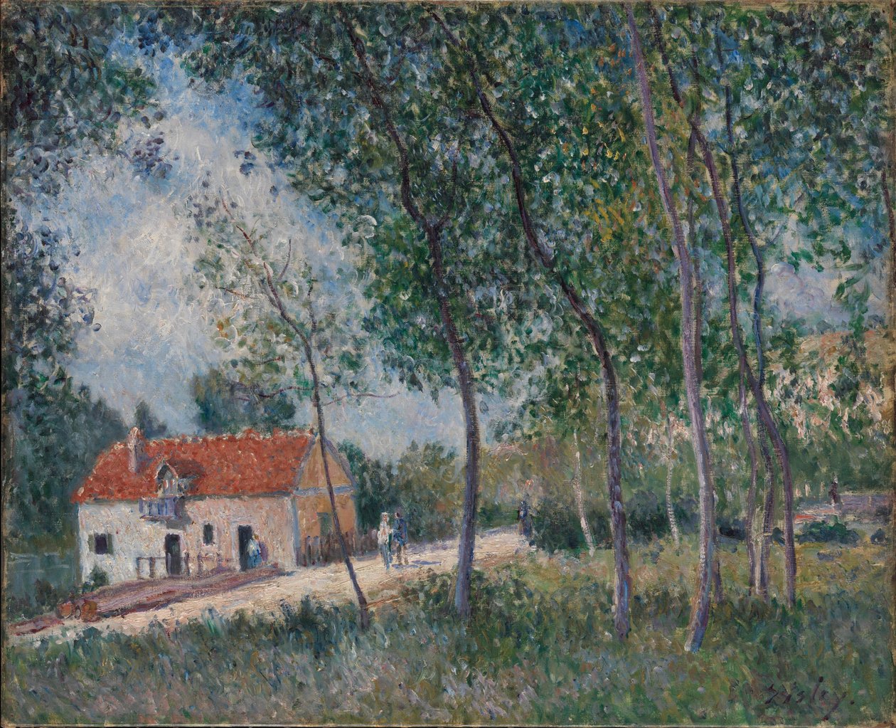 Vejen fra Moret til Saint-Mammès, 1883-85 af Alfred Sisley