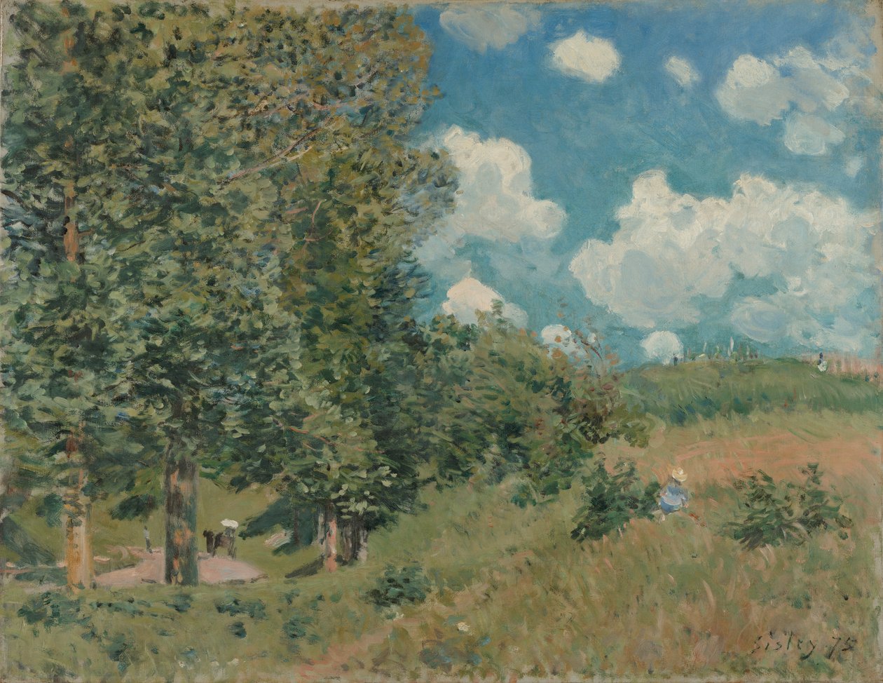 Vejen fra Versailles til Saint-Germain af Alfred Sisley