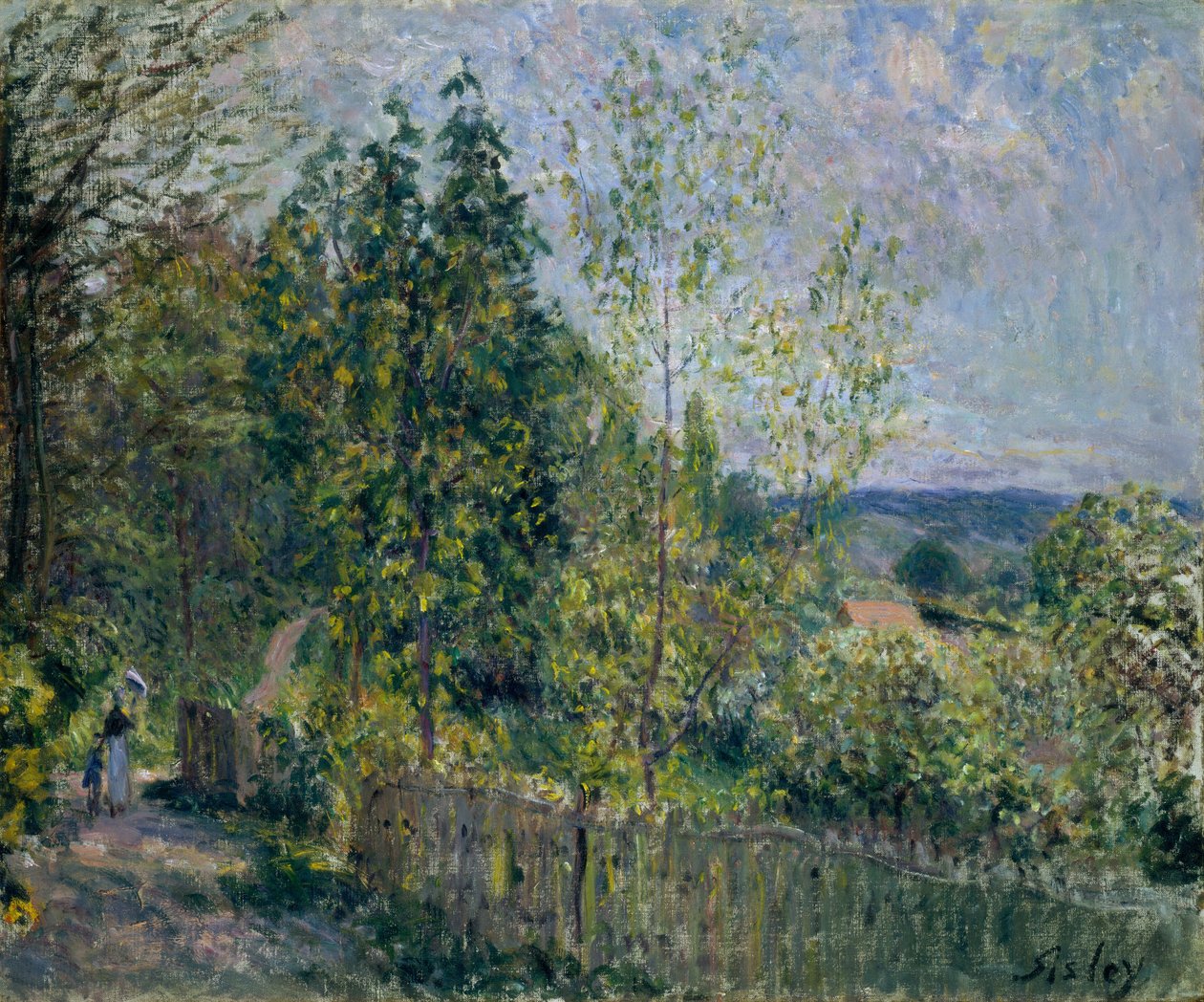 Vejen i skoven af Alfred Sisley