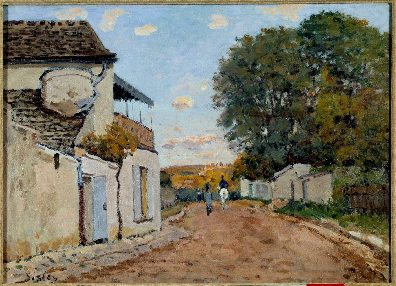 Vejen til Louveciennes Maleri af Alfred Sisley (1839-1899) 1872 Privat samling af Alfred Sisley