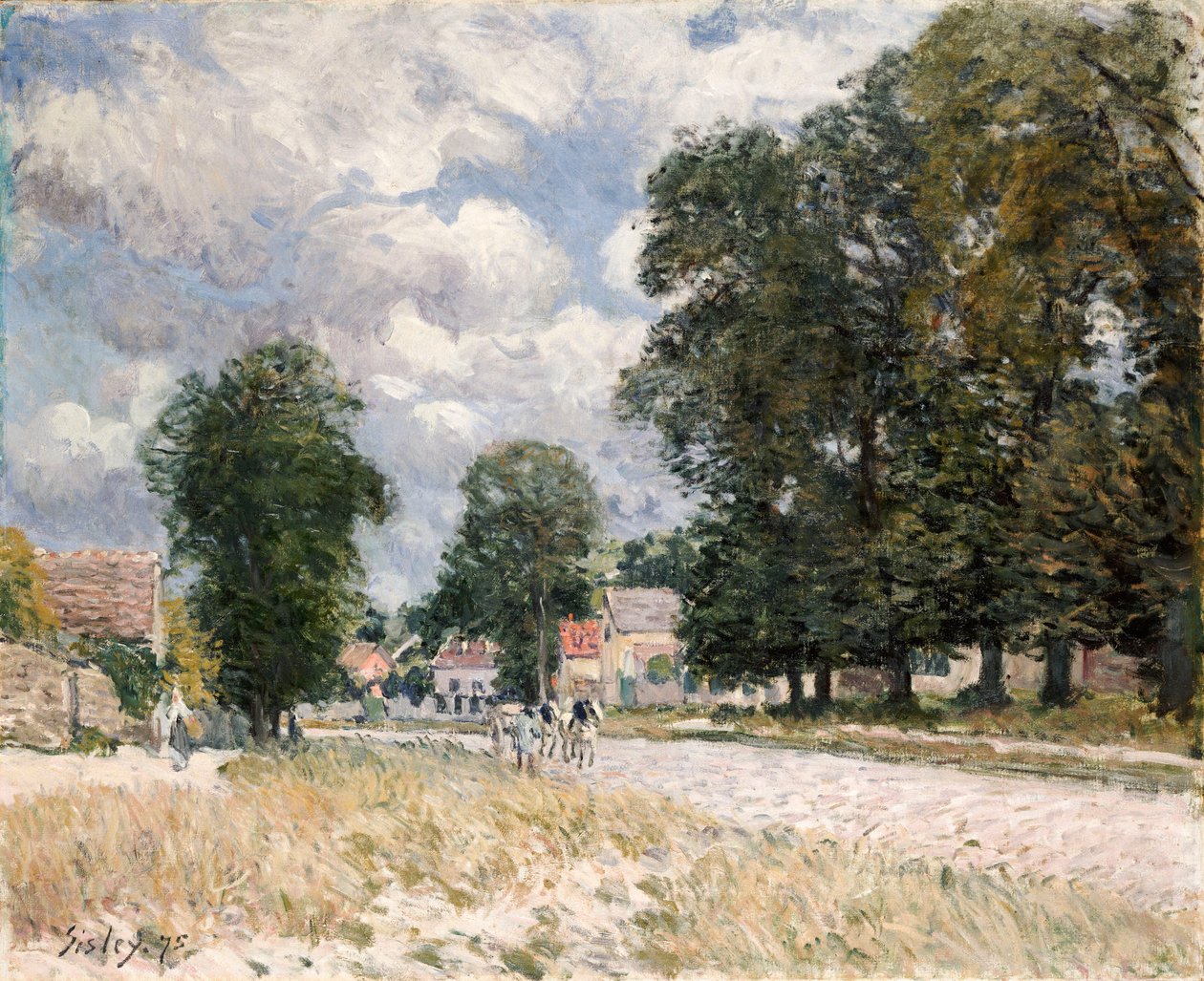 Vejen til Marly-le-Roi af Alfred Sisley