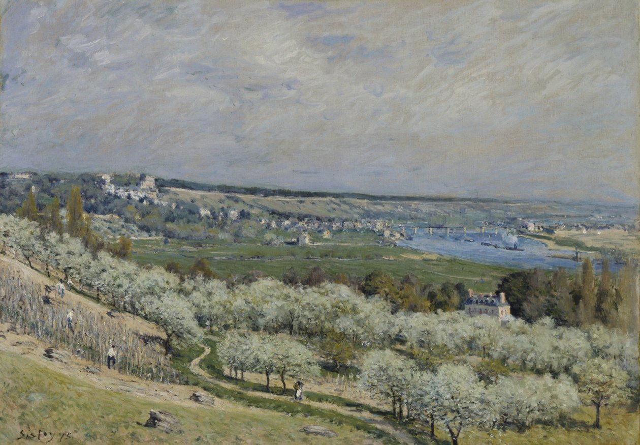 Terrassen i Saint-Germain, Spring af Alfred Sisley