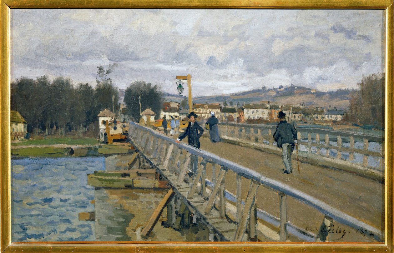 Gangbroen ved Argenteuil af Alfred Sisley