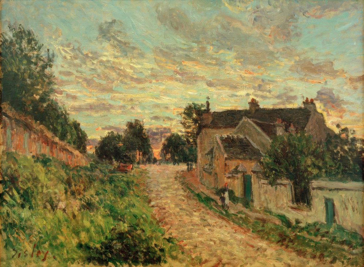 En sti i Louvecienne af Alfred Sisley