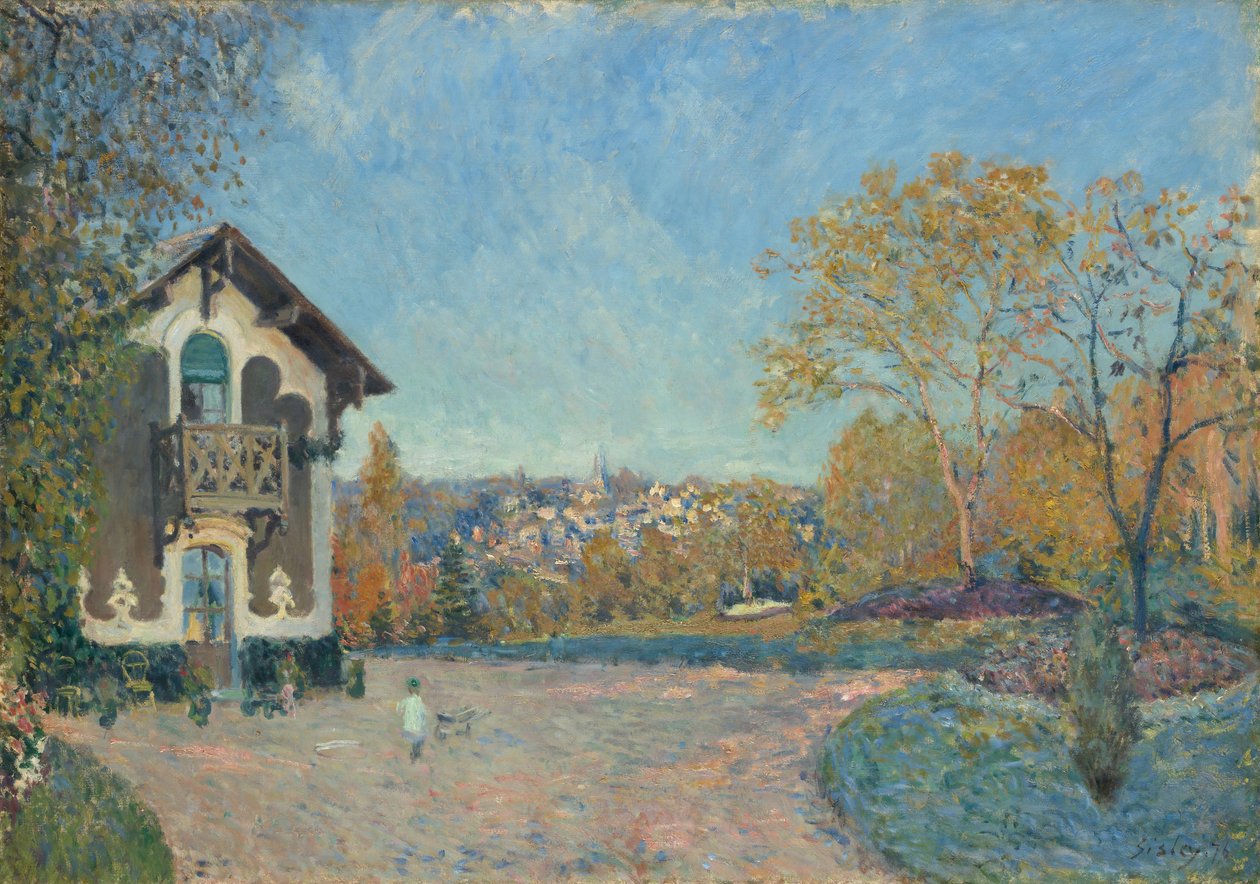 Udsigt over Marly-le-Roi fra Coeur-Volant, 1876. af Alfred Sisley