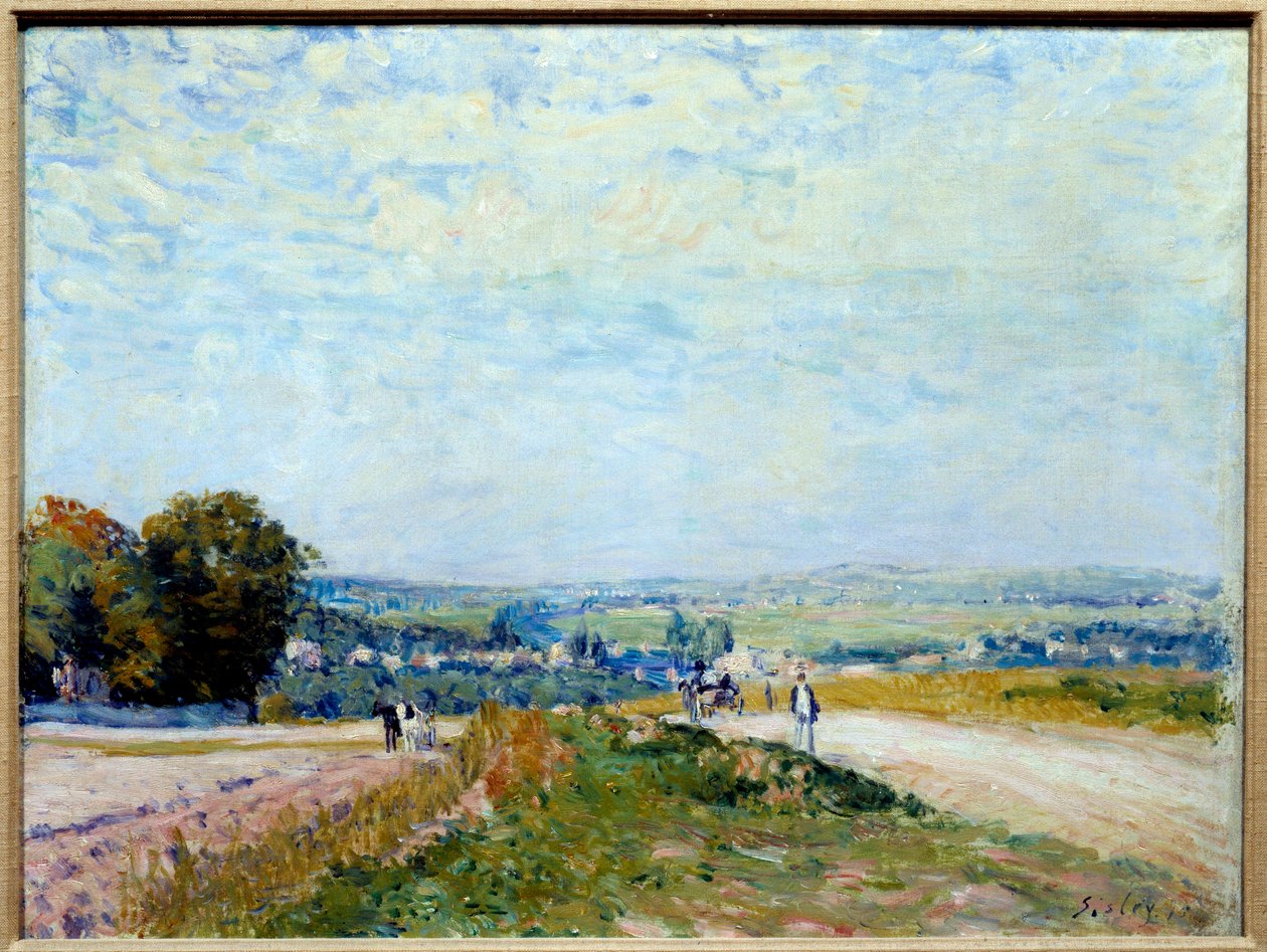 Udsigt over chemin de Montbuisson til Louveciennes Maleri af Alfred Sisley (1839-1899) 1800-tallet søn. 0,46x0,61 m Paris, Orangeriemuseet af Alfred Sisley