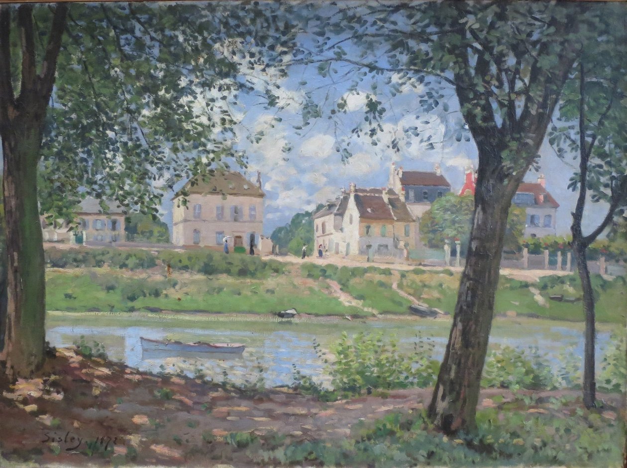 Villeneuve-la-Garenne af Alfred Sisley