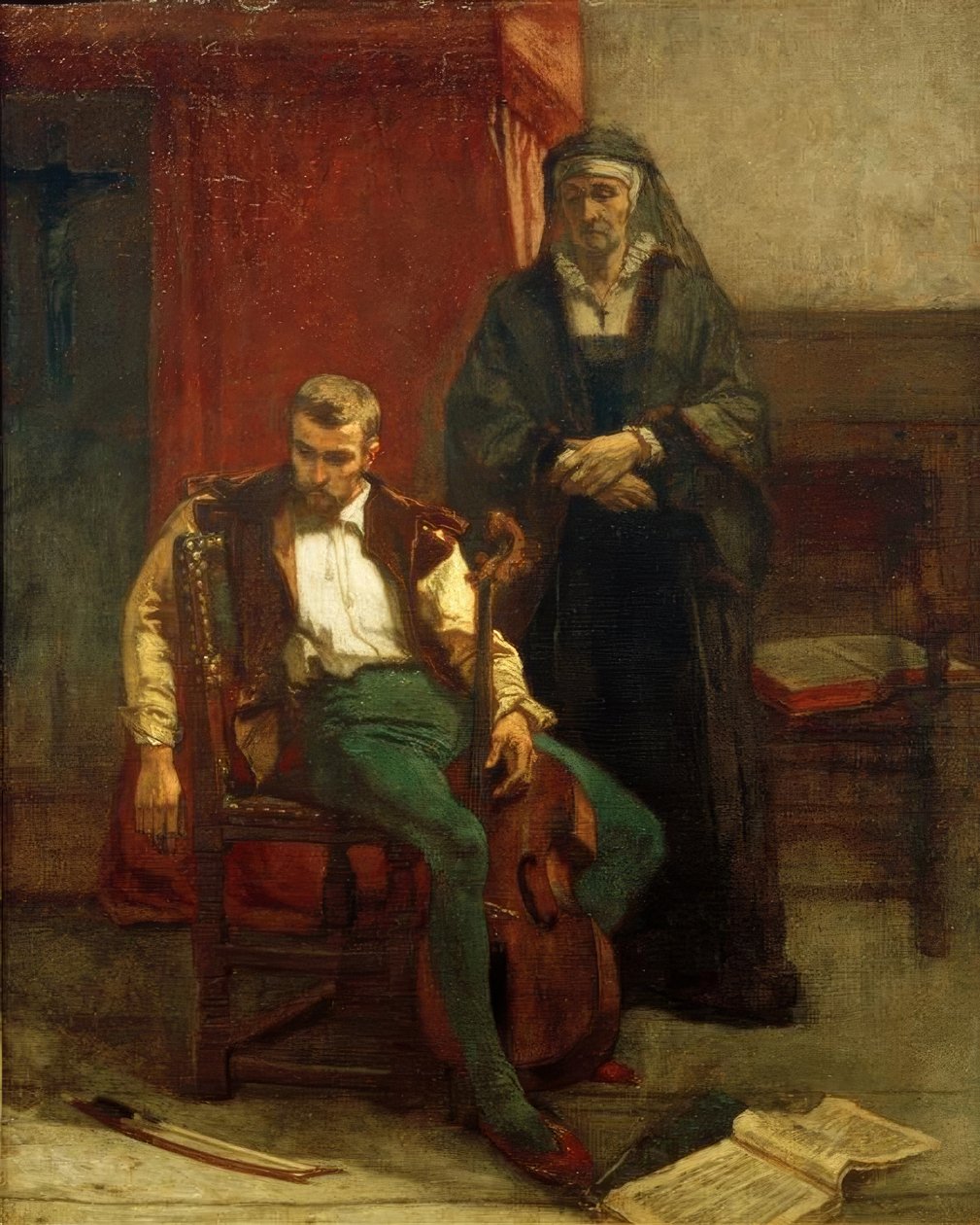 A.Stevens, (Musikerens) modløshed af Alfred Emile Stevens