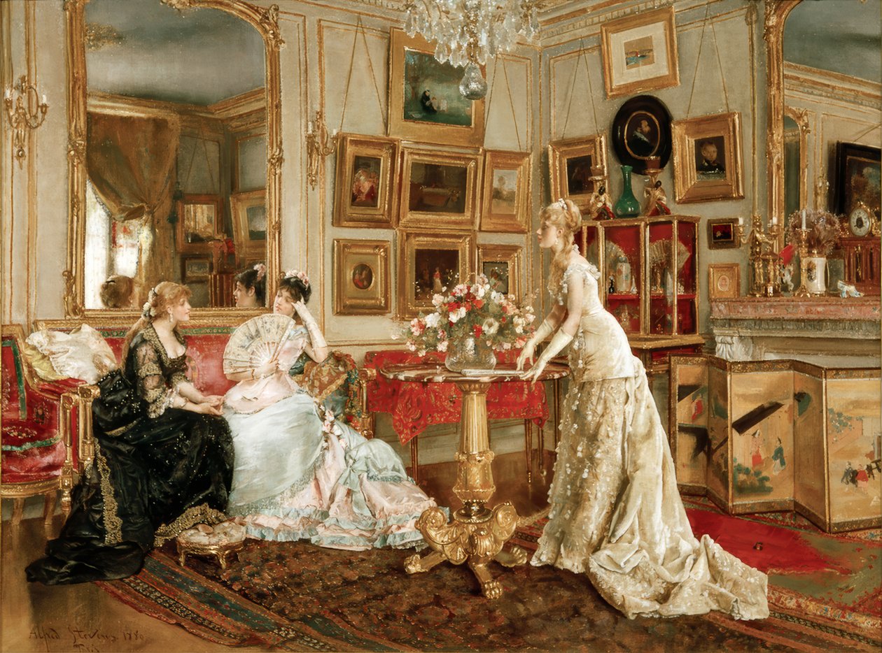 A.Stevens, Malerens Skrivestue af Alfred Emile Stevens