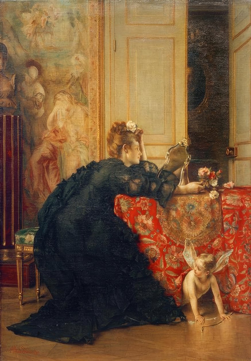 A.Stevens, Enken eller Enkestandens sidste Dag af Alfred Emile Stevens