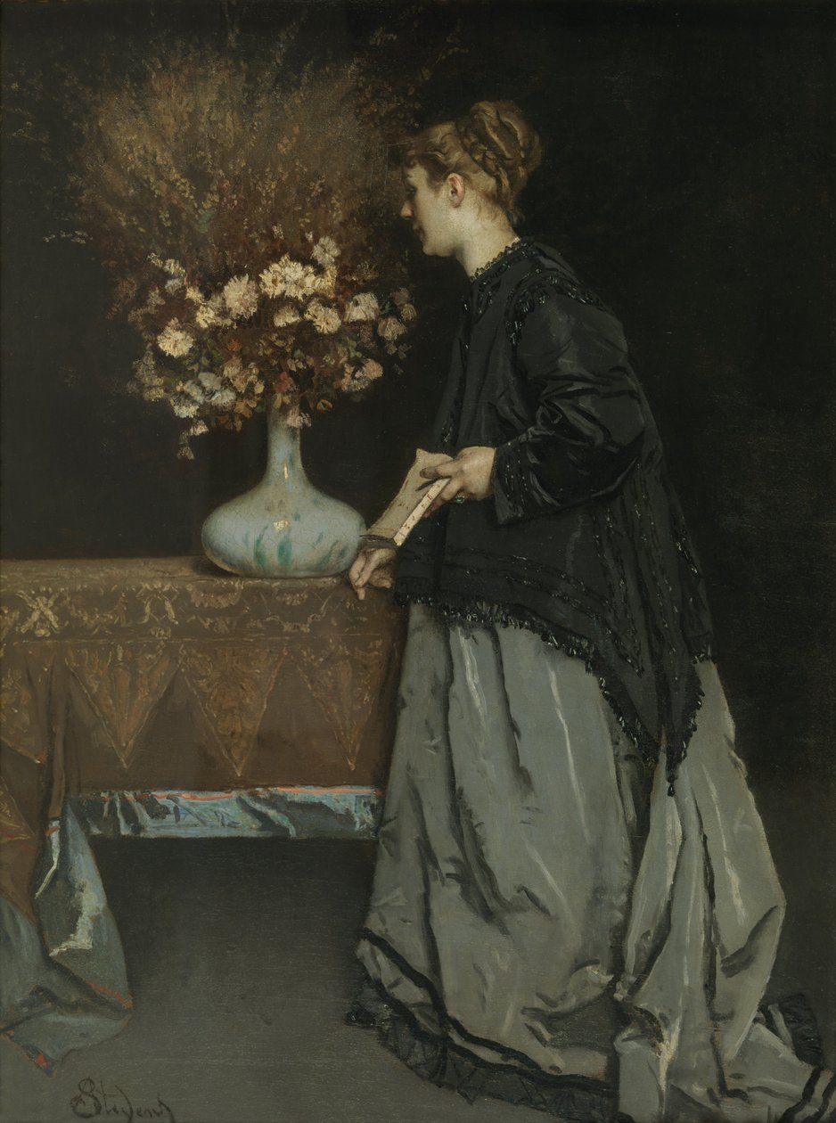 Efterårsblomster, 1867 af Alfred Emile Stevens