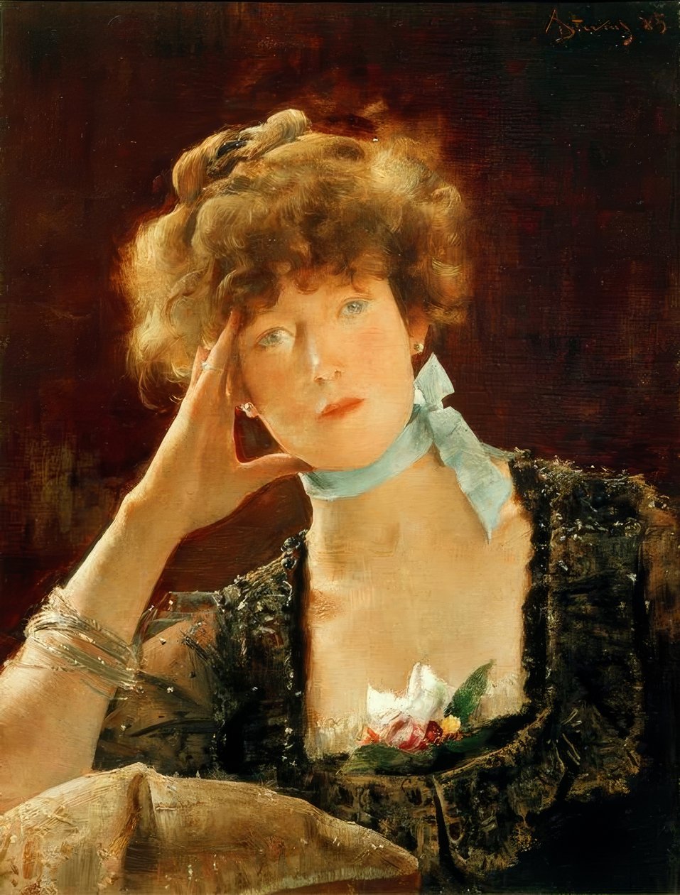 Sarah Bernhardt / maleri af Alfred Stevens af Alfred Emile Stevens
