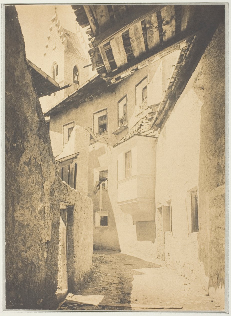 En gade i Sterzing, Tyrol af Alfred Stieglitz