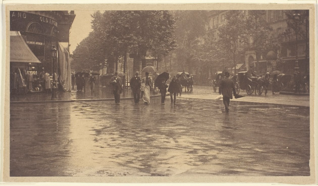 En våd dag på Boulevarden, Paris af Alfred Stieglitz