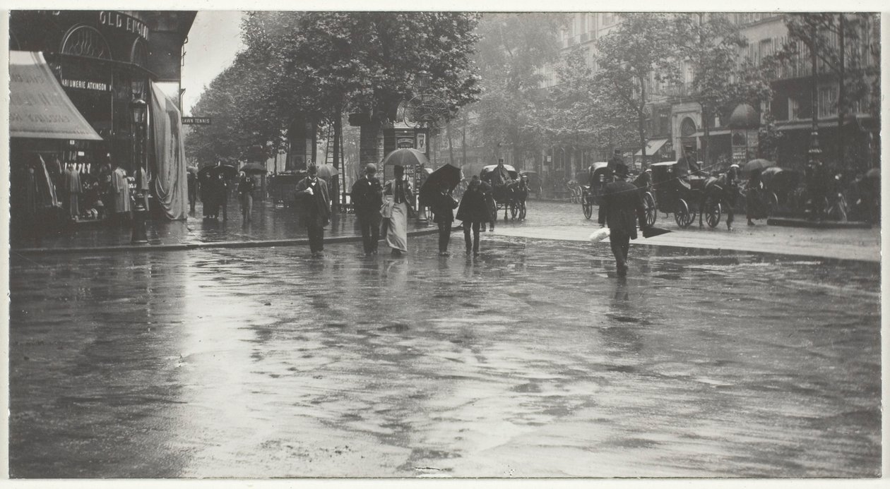 En våd dag på Boulevarden, Paris af Alfred Stieglitz