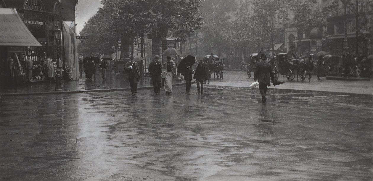 En våd dag på boulevarden, Paris af Alfred Stieglitz