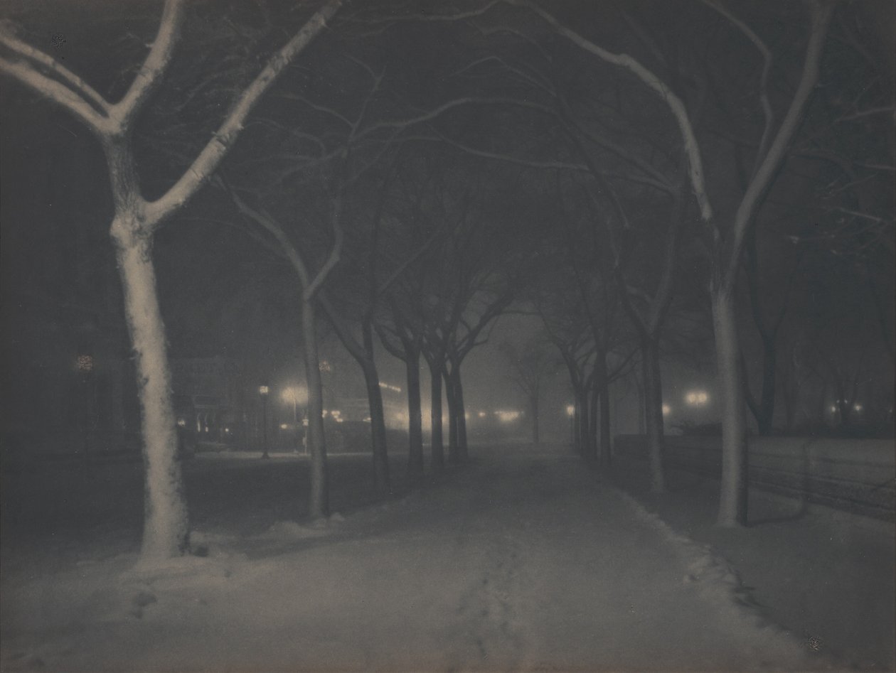 En iskold nat af Alfred Stieglitz