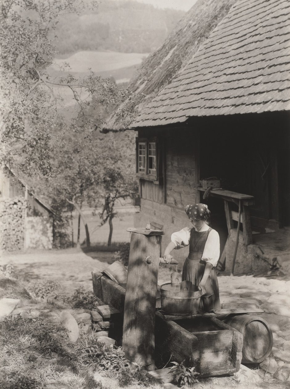 Ved pumpen, Schwarzwald af Alfred Stieglitz