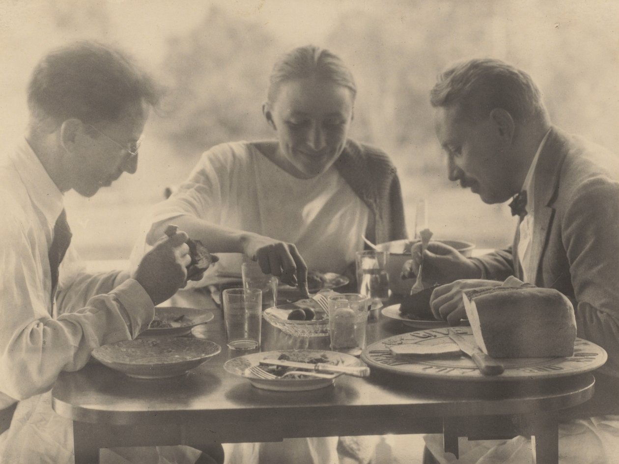 Charles Duncan, Georgia O’Keeffe og Paul Rosenfeld af Alfred Stieglitz