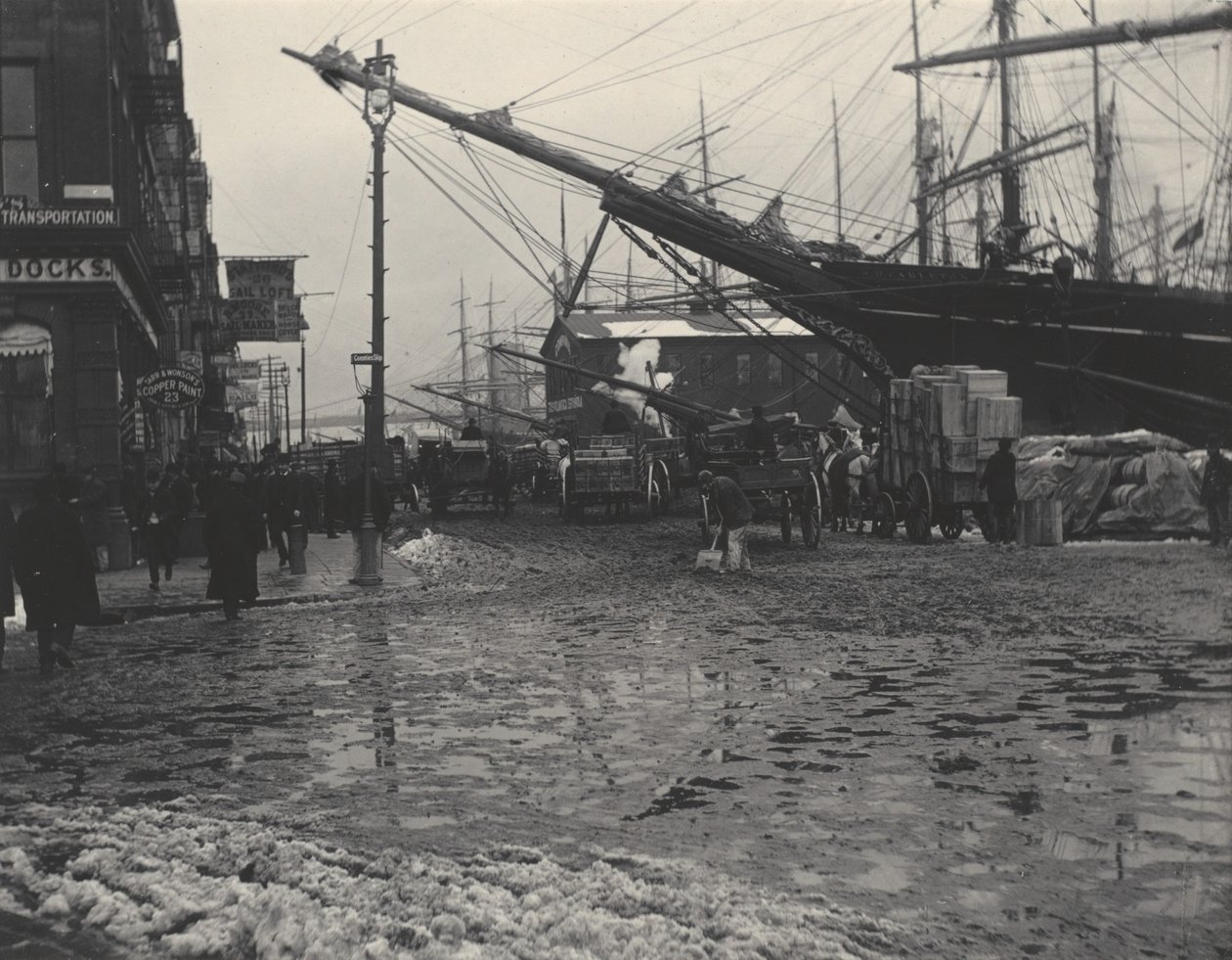 Coenties Slip af Alfred Stieglitz