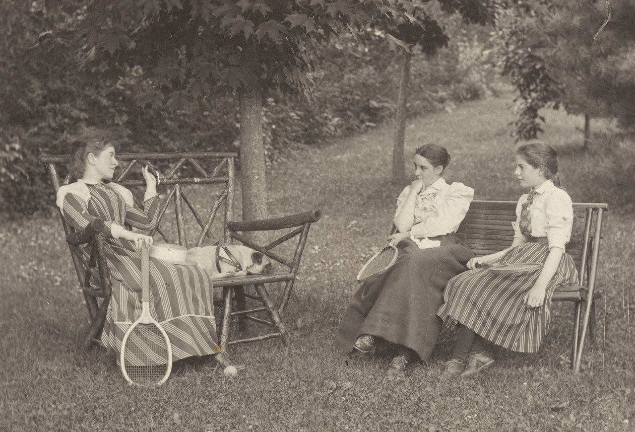 Emmy Obermeyer, Agnes Stieglitz og Flora Small i Oaklawn af Alfred Stieglitz