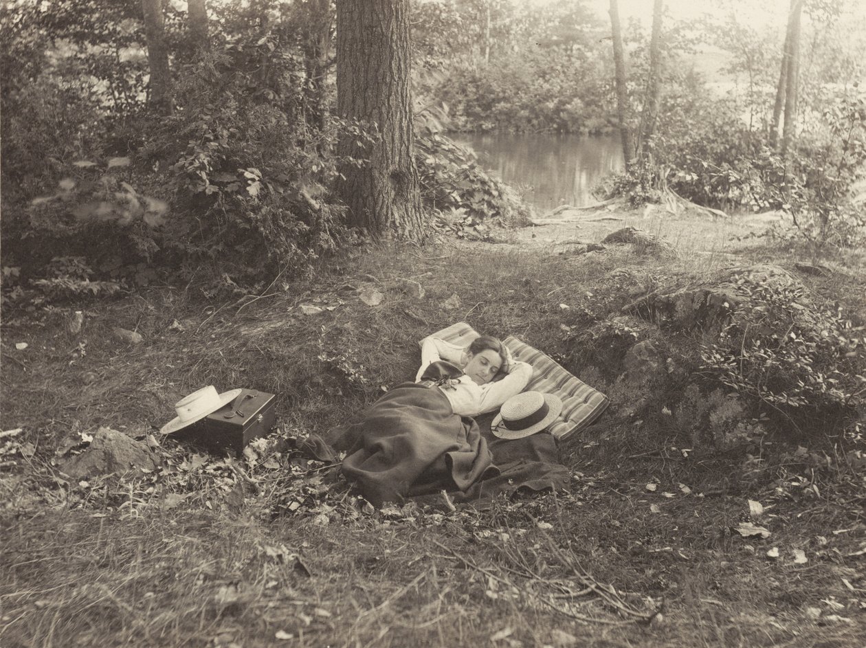 Emmy Obermeyer, Tea Island, Lake George af Alfred Stieglitz