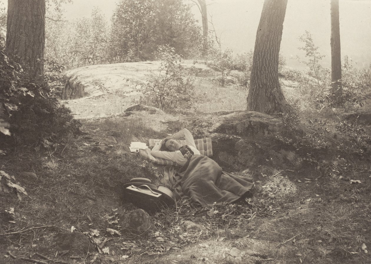 Emmy Obermeyer, Tea Island, Lake George af Alfred Stieglitz