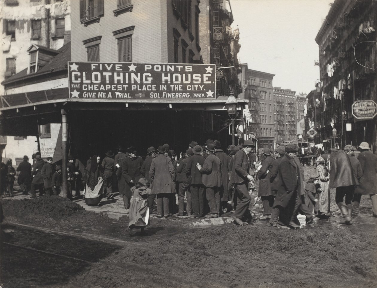 Five Points, New York af Alfred Stieglitz