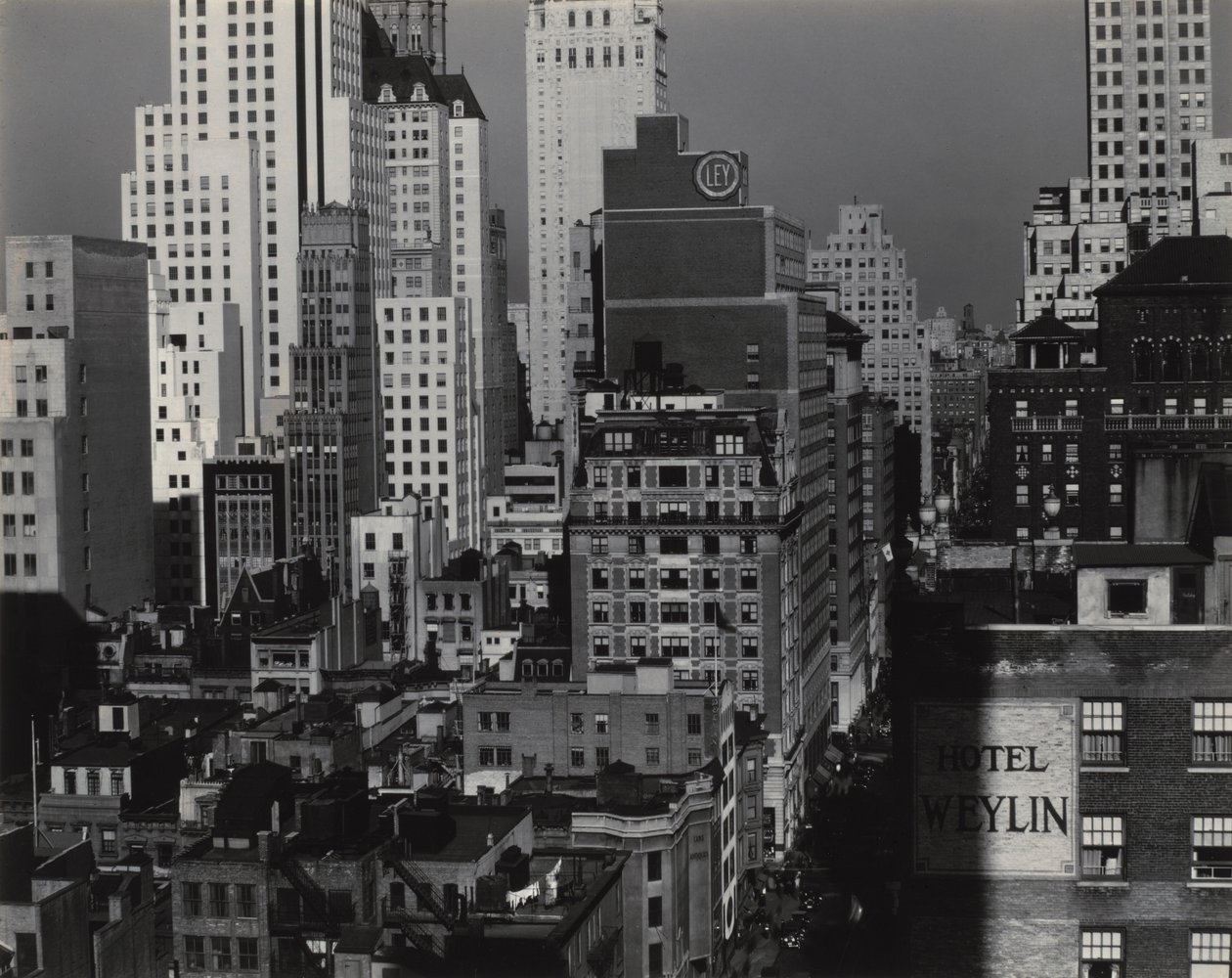 Fra mit vindue på An American Place, North af Alfred Stieglitz
