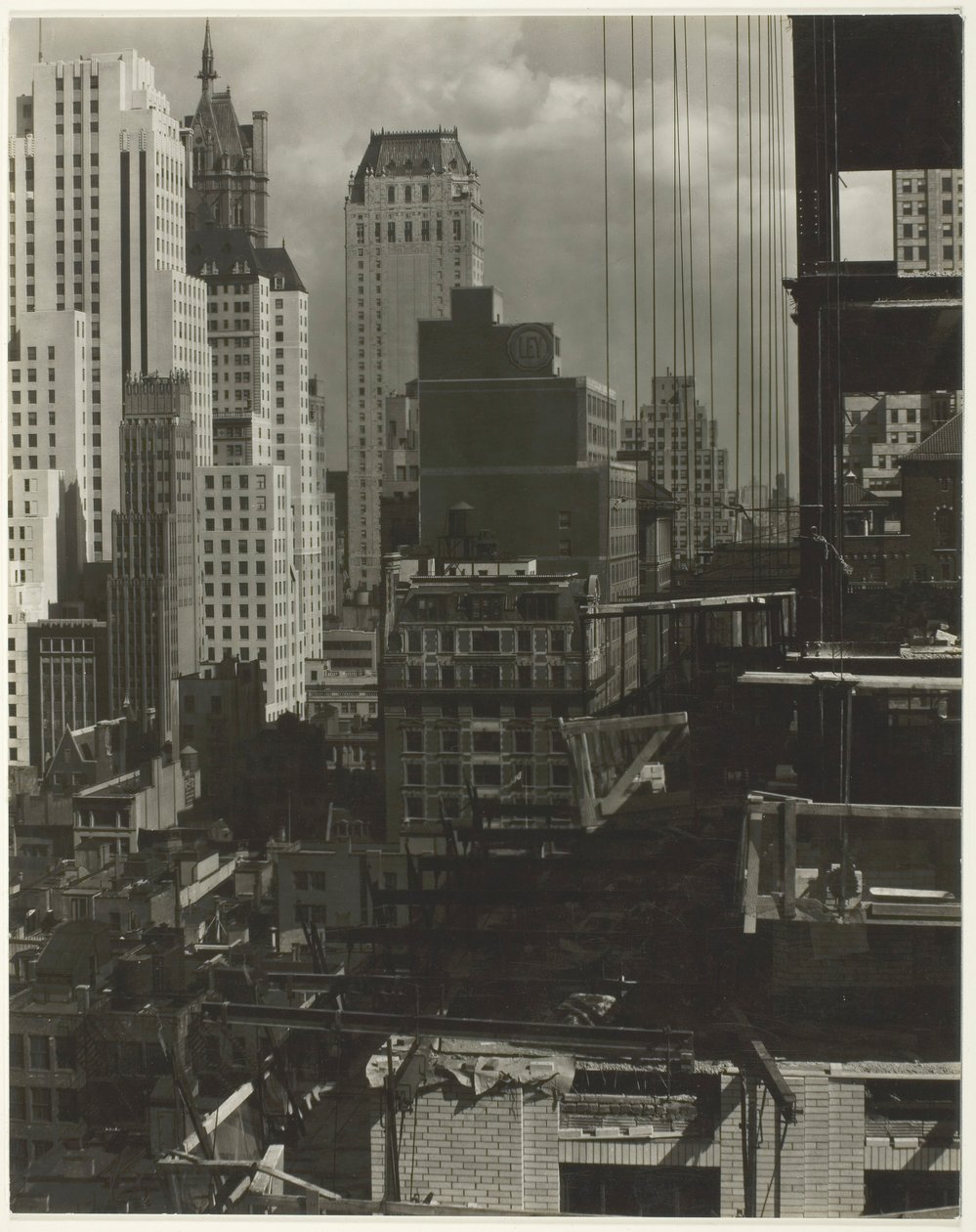 Fra mit vindue på et amerikansk sted, nord, 1931. af Alfred Stieglitz
