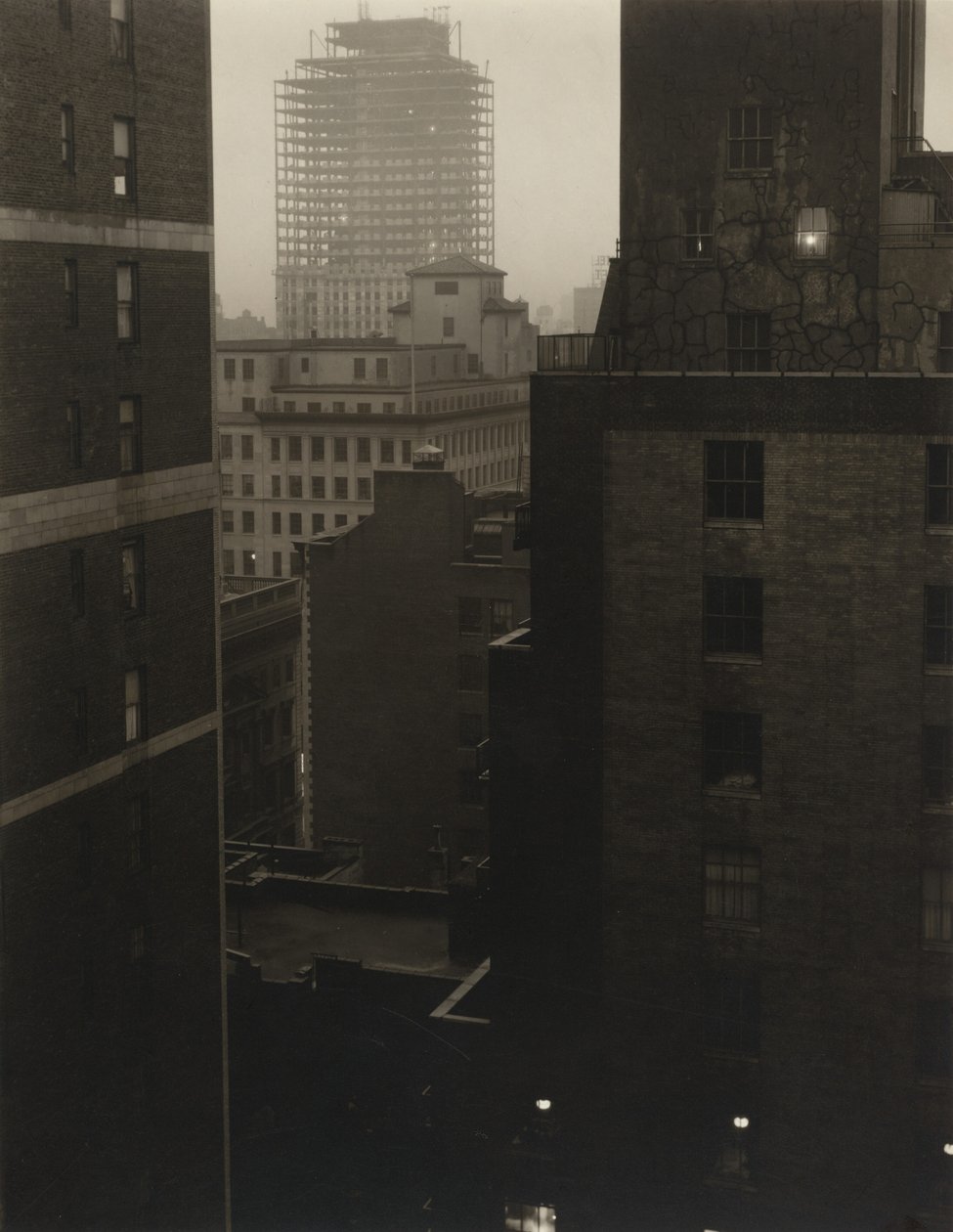 Fra mit vindue på An American Place, Sydvest af Alfred Stieglitz