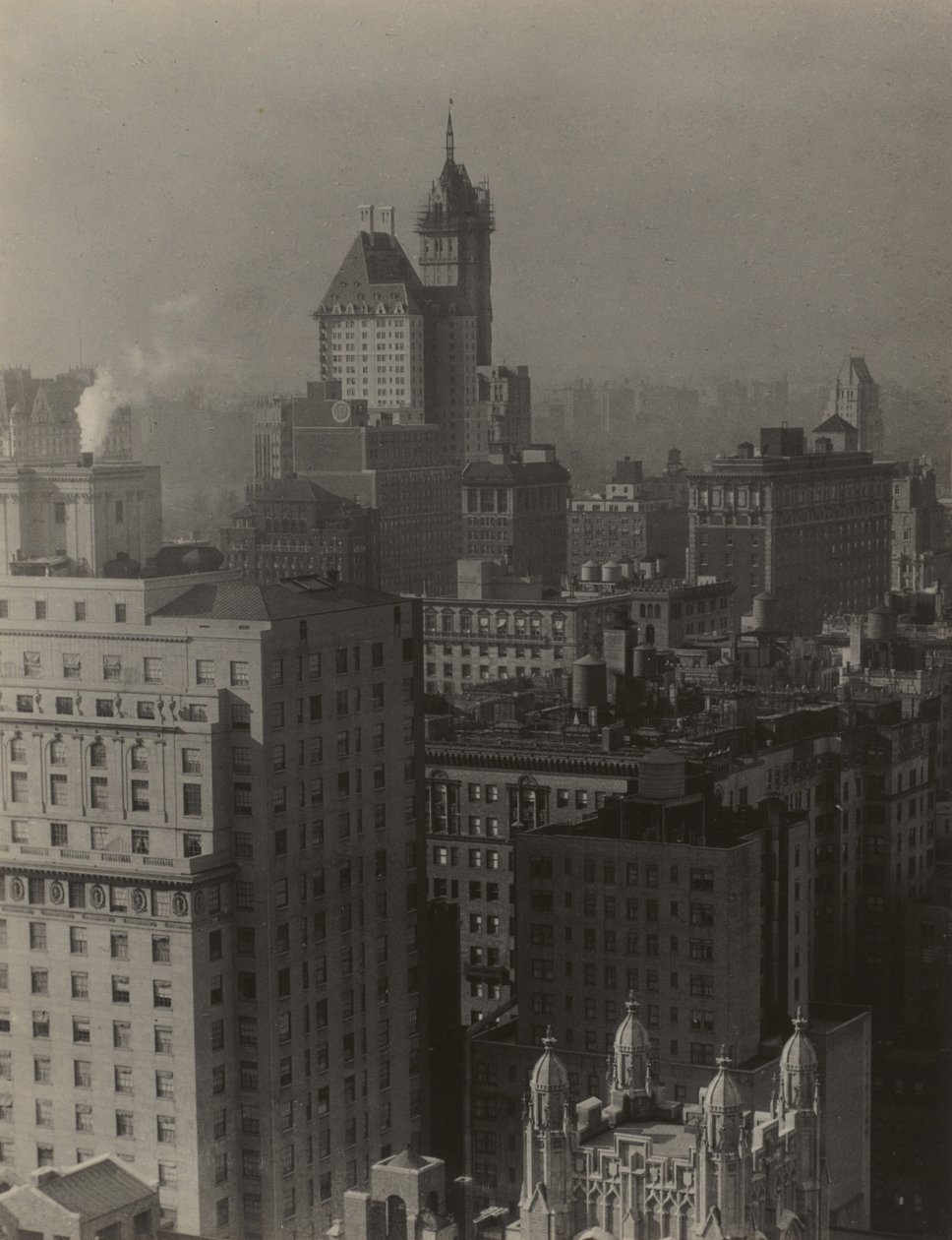 Fra værelse 3003 – (udsigt mod nordvest) – Shelton Hotel, New York af Alfred Stieglitz