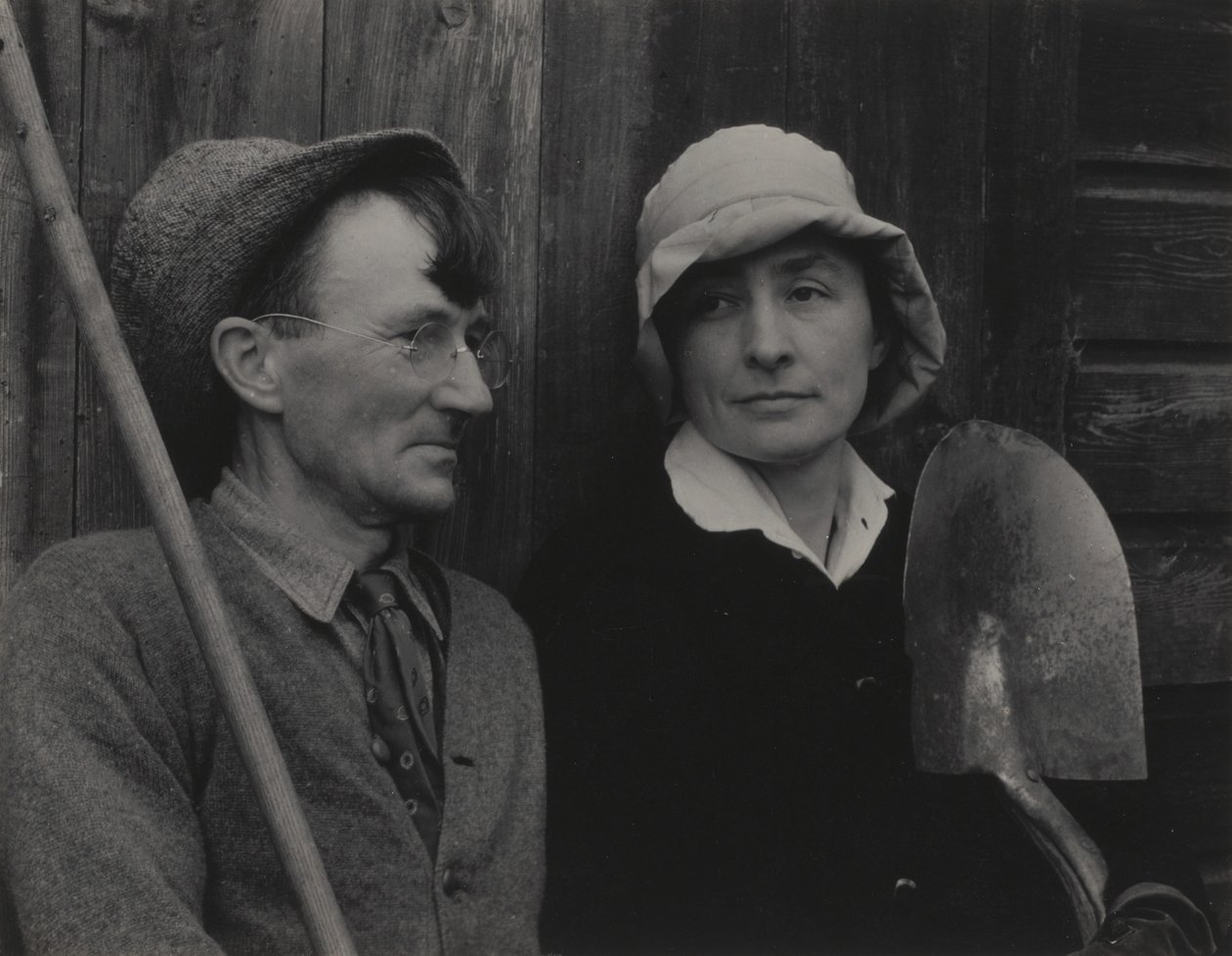 Georgia O’Keeffe og Donald Davidson af Alfred Stieglitz