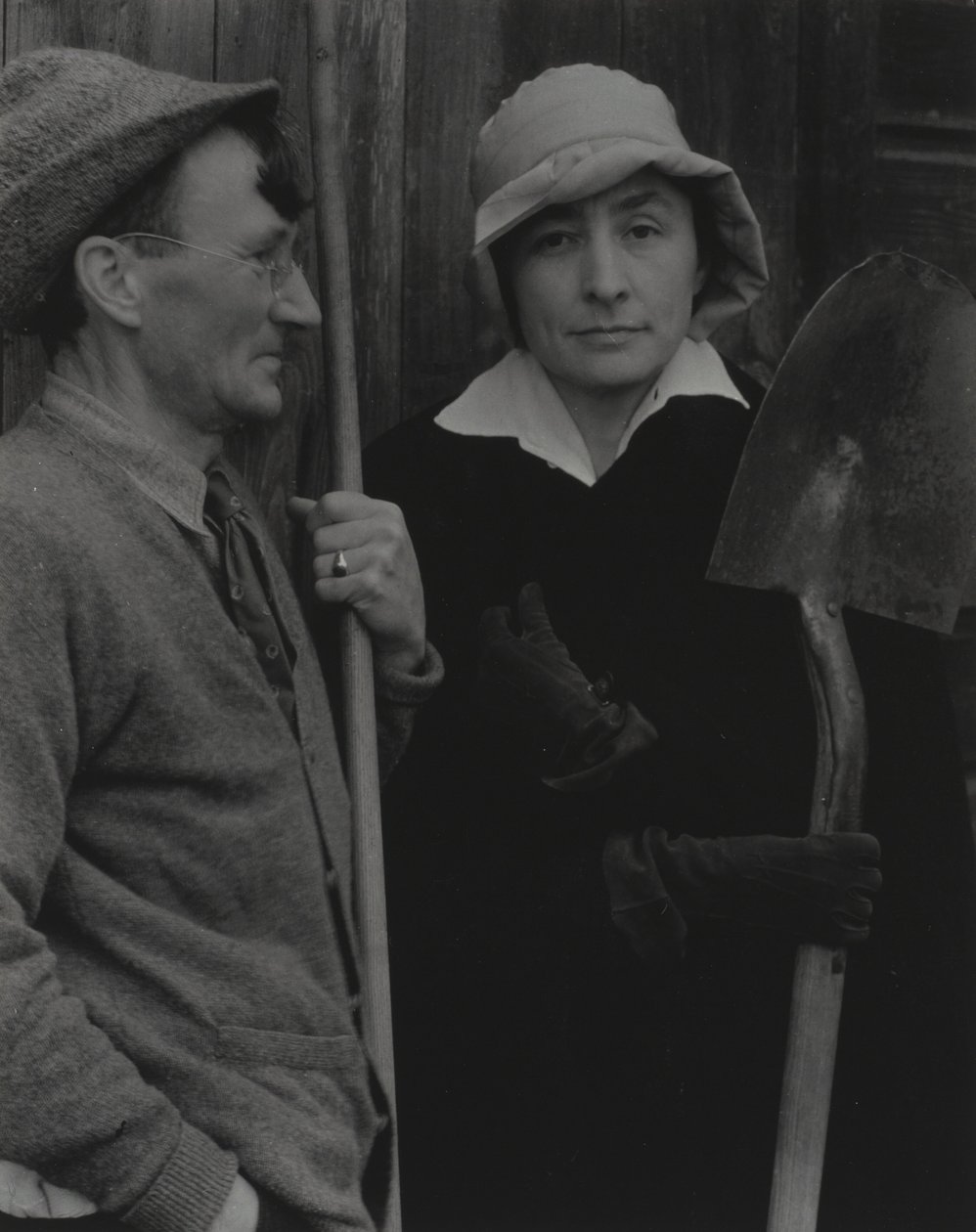 Georgia O’Keeffe og Donald Davidson af Alfred Stieglitz